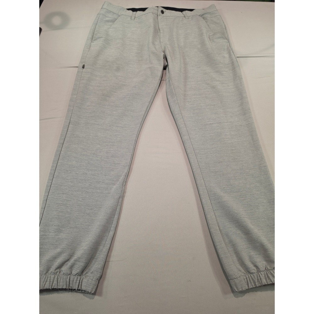 BYLT‎ Premium Basics Mens Everyday Pant Grey Heather Jogger Size 38 Athletic Fit